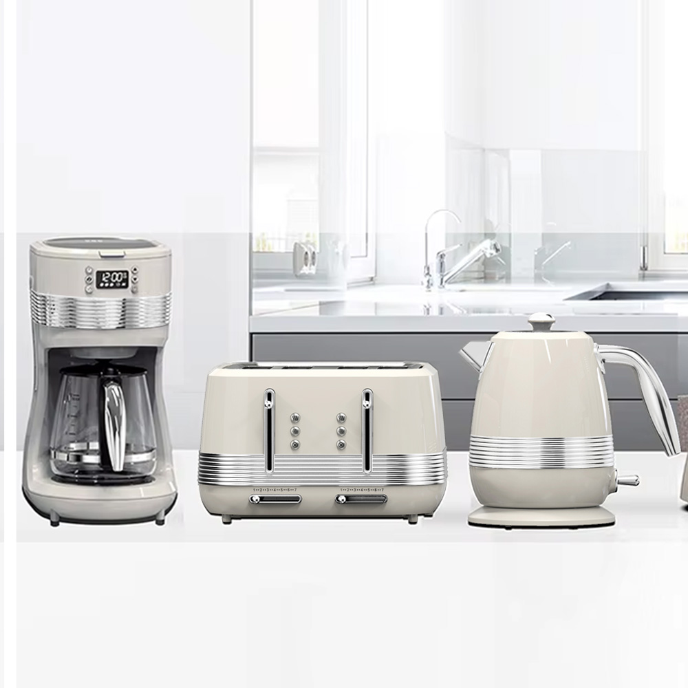 Coffee Maker - ชุดเครื่องใช้ในครัว เครื่องปิ้งขนมปังและกาต้มน้ำ รุ่นขายดีปี 2026 เครื่องชงกาแฟ กาต้มน้ำไฟฟ้าสแตนเลส