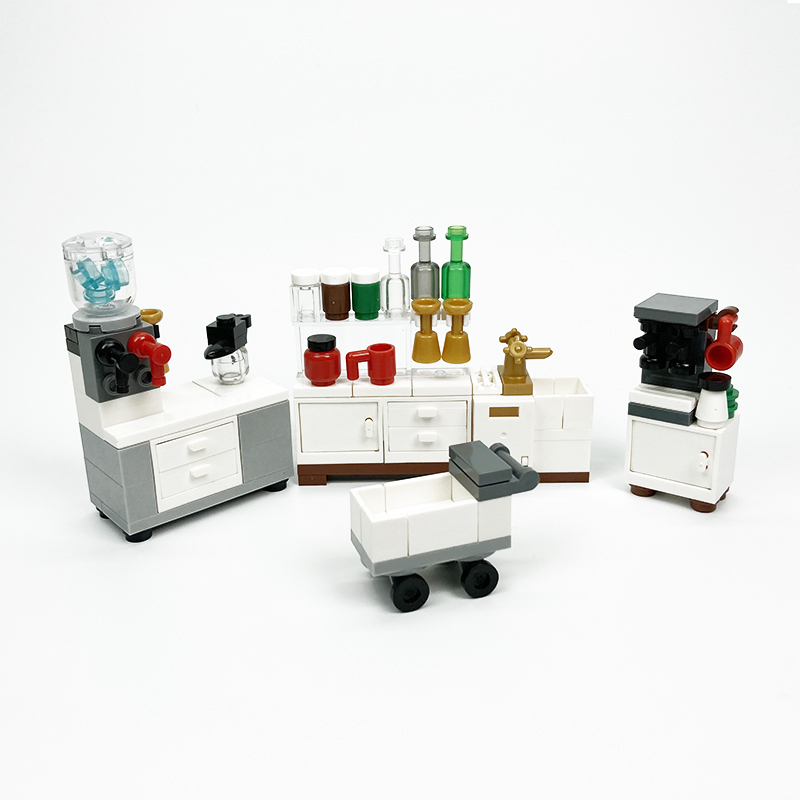 Kitchen Appliances Cabinet - ตู้ทำกาแฟสุดสร้างสรรค์เครื่องใช้ในครัวตู้กดน้ำและฉากในบ้าน