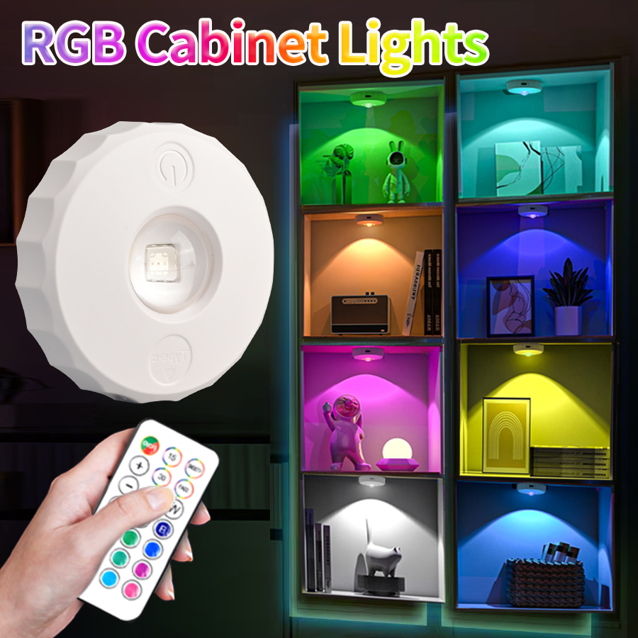 Kitchen Appliances Cabinet - ไฟตู้ LED RGB พร้อมรีโมทคอนโทรล ชาร์จไฟได้ ไร้สาย