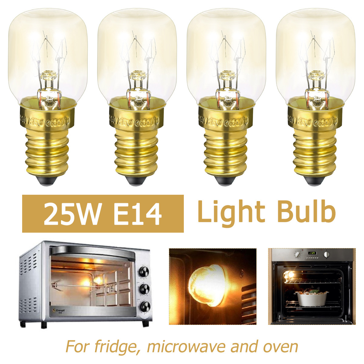 หลอดไฟไมโครเวฟ E14 4 ชิ้น ขั้ว - Microwave Oven บทวิจารณ์และราคา