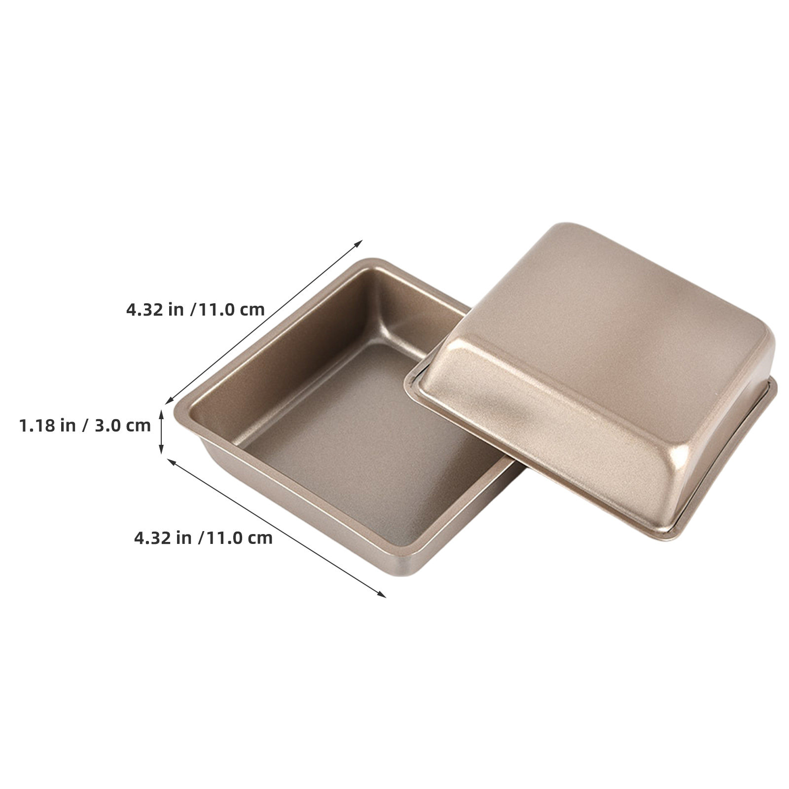 ถาดอบเค้กสี่เหลี่ยมเคลือบกันติ - Toaster บทวิจารณ์และราคา