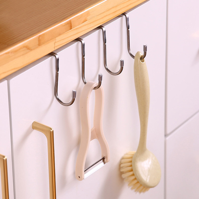 ตะขอแขวนประตูสแตนเลสแบบไม่ต้อง - Kitchen Appliances Cabinet บทวิจารณ์และราคา